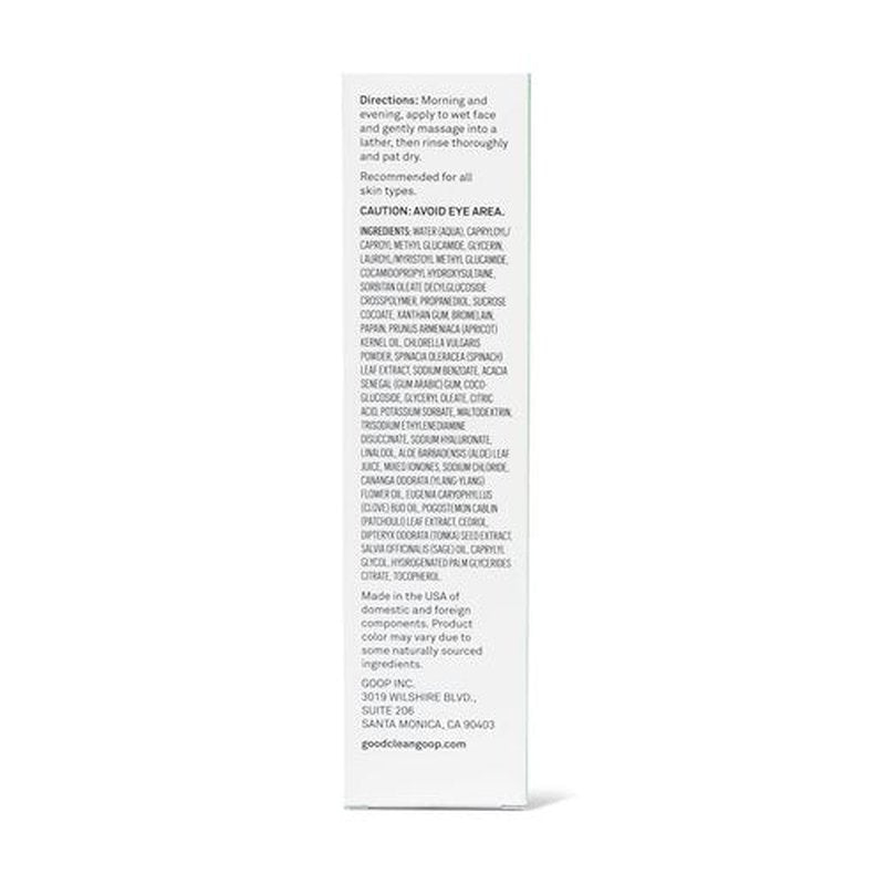 good.clean.goop beauty The Daily Juice Cleanser | Foaming Facial Cleanser to Hydrate & Cleanse Skin | Fruit Enzyme, Chlorella Extract & Spinach Leaf Extract | Face Wash to Detoxify Skin | 4.2 Fl oz
