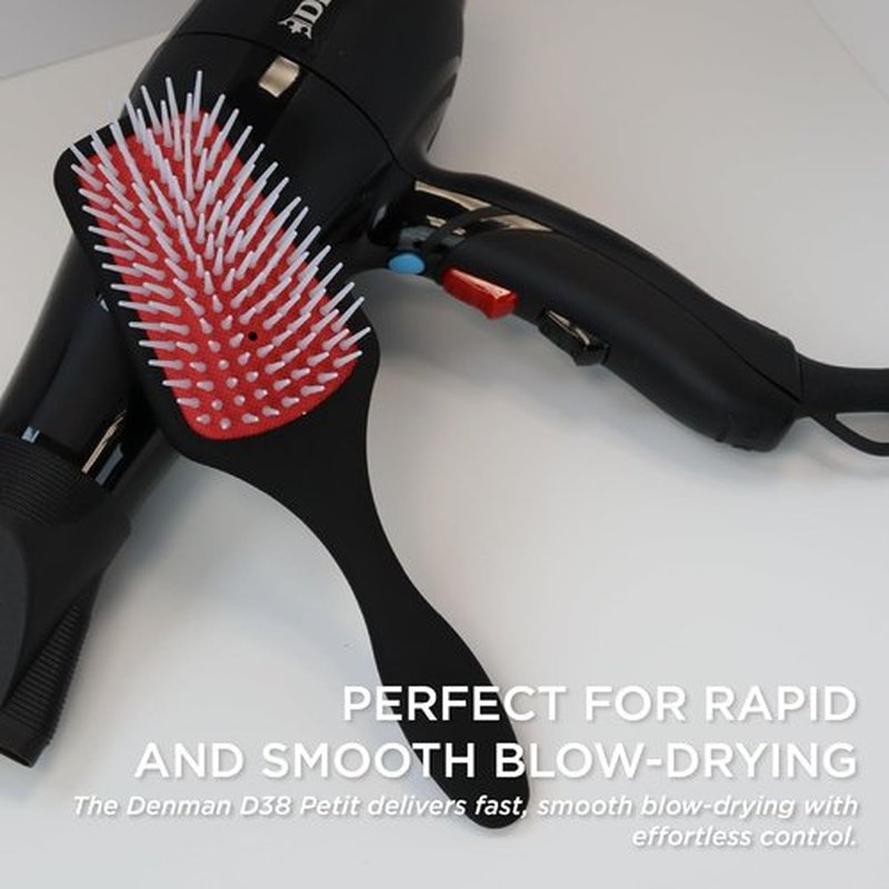 Denman Detangling Paddle Brush - Versatile Wet or Dry Hair Styler for Curly, Coily & Straight Hair