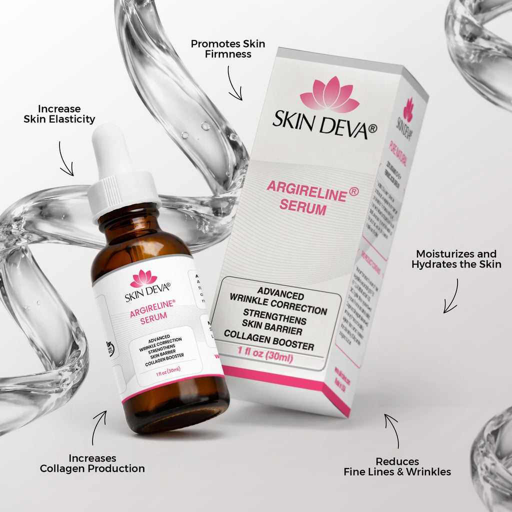 Skin Deva Argireline® Peptide Serum with Hyaluronic Acid – Acetyl Hexapeptide-8 Formula – Hydrating Anti-Aging Face Serum for Fine Lines & Smoother-Looking Skin (1 fl oz)