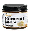 Colostrum & Tallow Face Moisturizer - tallow For Dry skin, Fine Lines & Aging – Handmade Skincare Tallow balm for rosacea, eczema- Retinol & Hyaluronic Acid Cream, Moisturizer Face Cream Day & Night