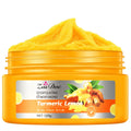 ZaiDoc Turmeric Lemon Sugar Body Scrub, Natural Exfoliating Body with Aloe, Coconut Oil & Hyaluronic Acid, Moisturizing Skin Smoothing Scrub, Gentle Plant-Based Exfoliator for Daily Body Care, 4.2oz