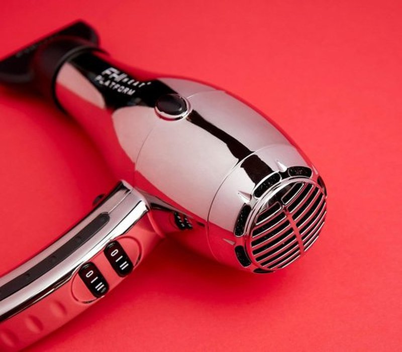 FHI Heat Hair Dryer - Professional Tourmaline Ceramic Technology | 2000 Watts Chrome Finish