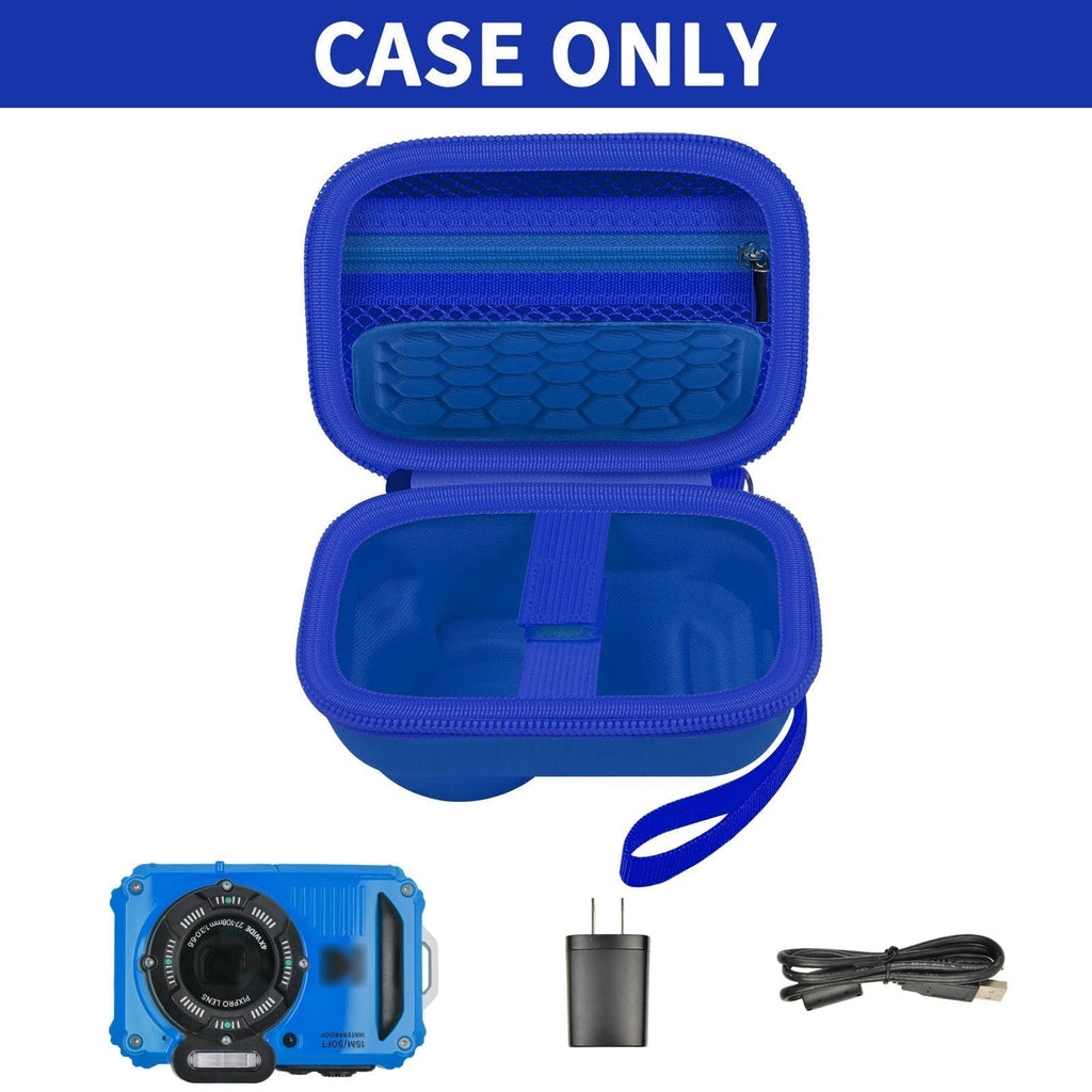 GWCASE Hard Travel Case Compatible with PIXPRO WPZ2 Rugged Water-tight Digital Camera and Accessories, Storage Organizer for SD Memory Card/Replacement Battery -(Box Only)