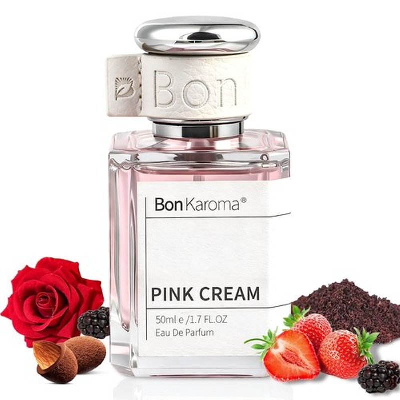 Pink Cream Eau de Parfum for Women - 1.7 oz Long-Lasting Fragrance with Strawberry, Rose, and Musk