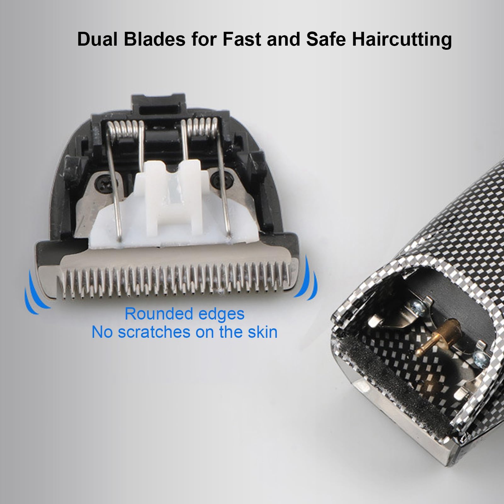 Diydeg Electric Hair Clipper, USB Recharge Light Vacuum Hair Trimmer with Automatic Hair Suction, Electric Body Hair Trimmer with 4 Combs, Cordless Haircut Toddler Haircut Kit