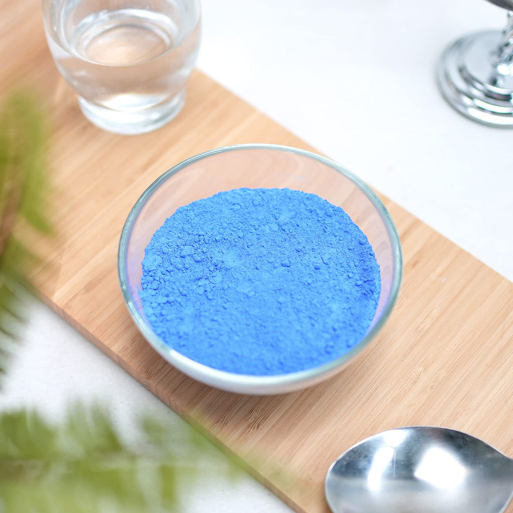 ClearLee Kaolin Ocean Blue Clay Cosmetic Grade Powder - 100% Pure Natural Powder - Great For Skin Detox, Rejuvenation, and More - Heal Damaged Skin - DIY Clay Face Mask