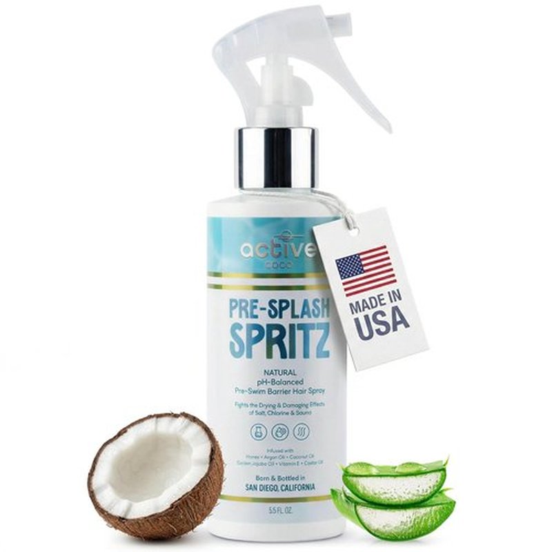 Skiennix Pre-Swim Hair Protection Spray - Chlorine & Salt Water Defense - Coconut Oil & Aloe Vera Formula, 8 oz
