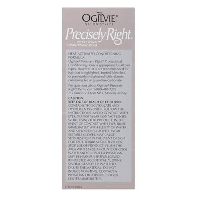 Ogilvie Salon Styles Professional Conditioning Perm Kit - Perfect for Color-Treated, Thin Hair - 1 Application