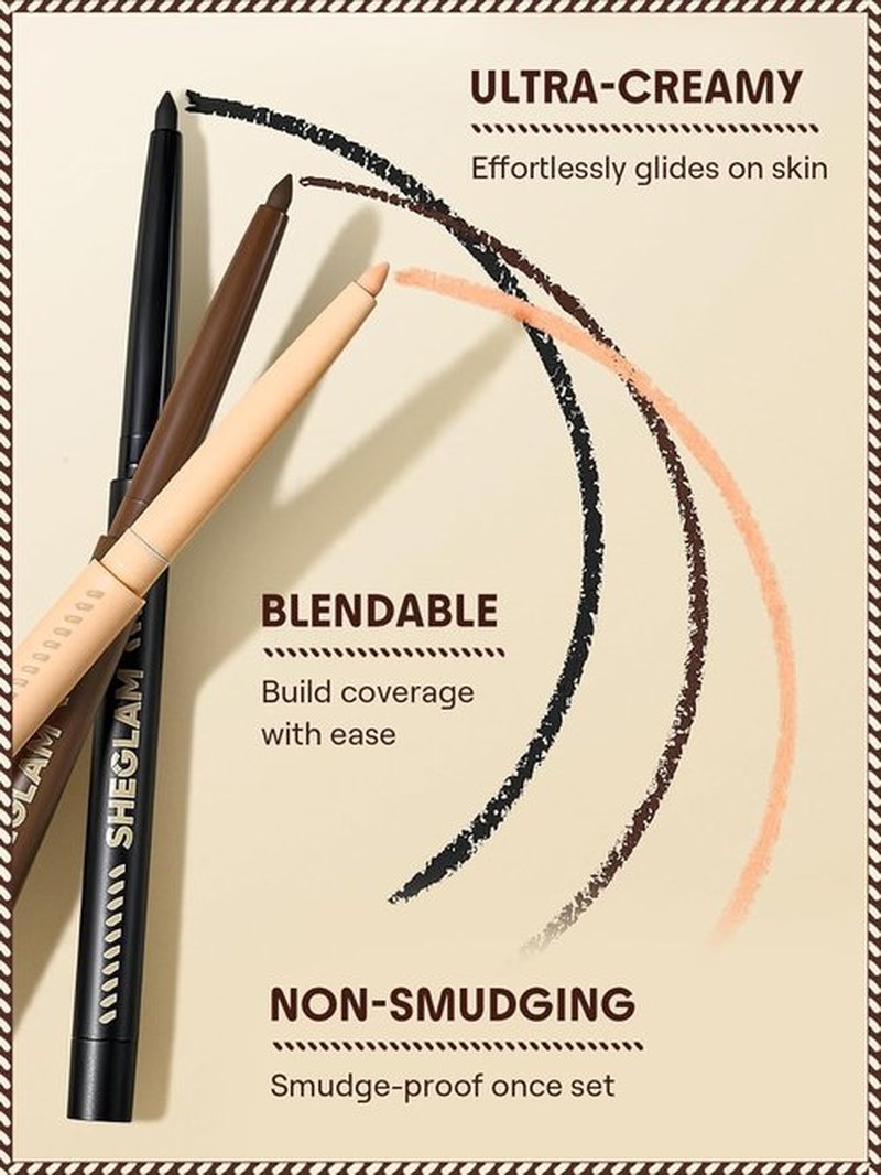 SheGlam Smoke Clouds Eyeliner - Creamy Matte Finish for Versatile Looks | Jet Set
