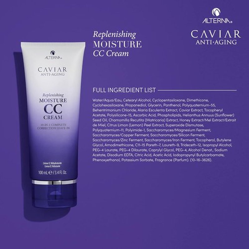CAVIAR Anti-Aging CC Cream - 10-in-1 Hair Protection & Treatment | Nourishes, Restores, Hydrates