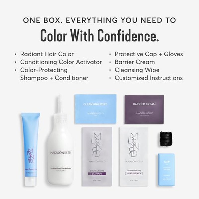 Madison Reed Radiant Hair Color Kit - 10NGV Light Golden Blonde | PPD-Free & Ammonia-Free Permanent Dye