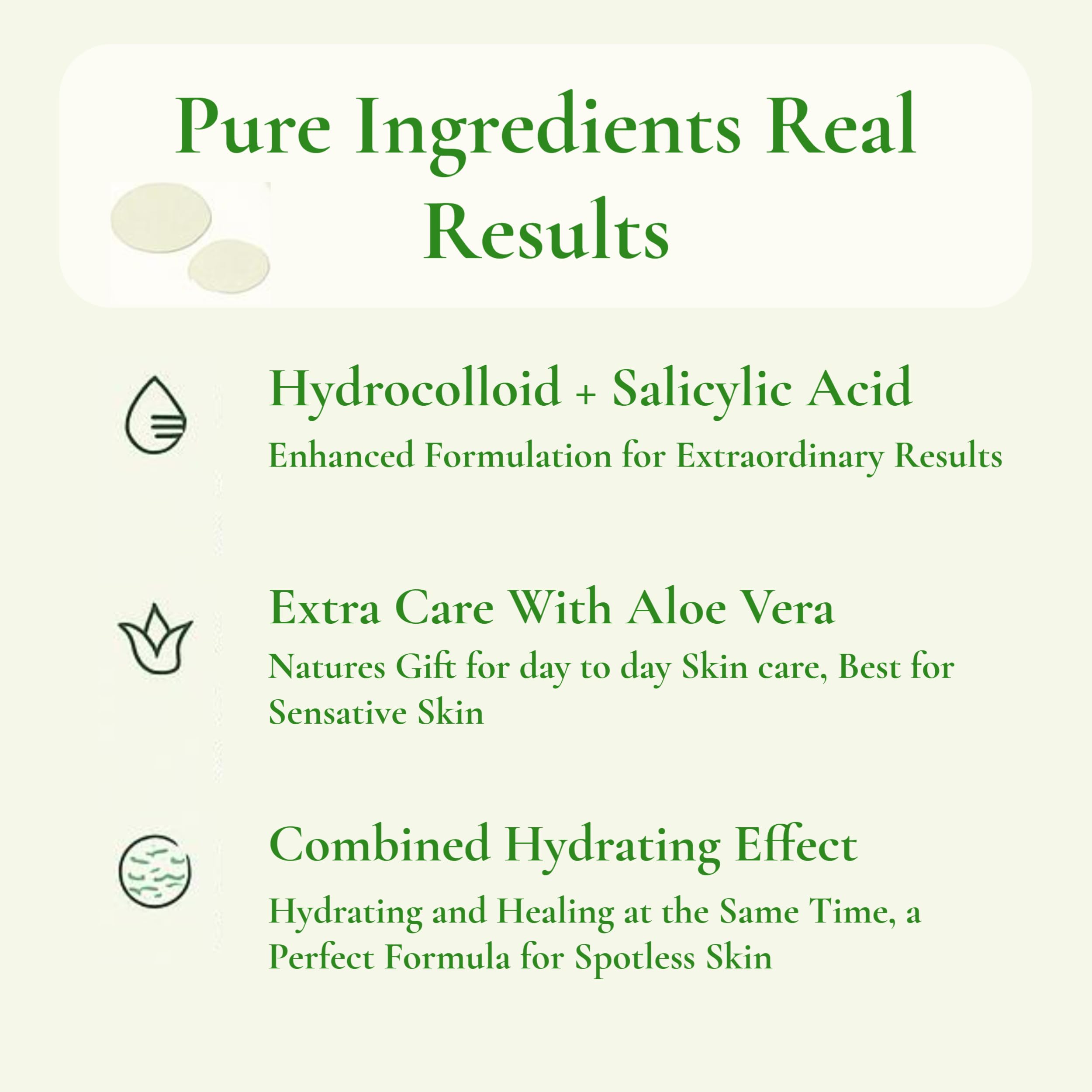 Fast Acting Pimple Patches with Hydrocolloid, Saycilic Acid and Aloe Vera | 108 ct (60 x 8mm + 48 x 12mm) | Reduces Spot Risk | Invisible Acne Patches | Treatment for Zits, Blemishes, Acne & Pimples.
