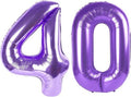 Purple Number 40 Balloon - 40 Inch Birthday Decoration for 40th Party | Perfect for Girls & Boys
