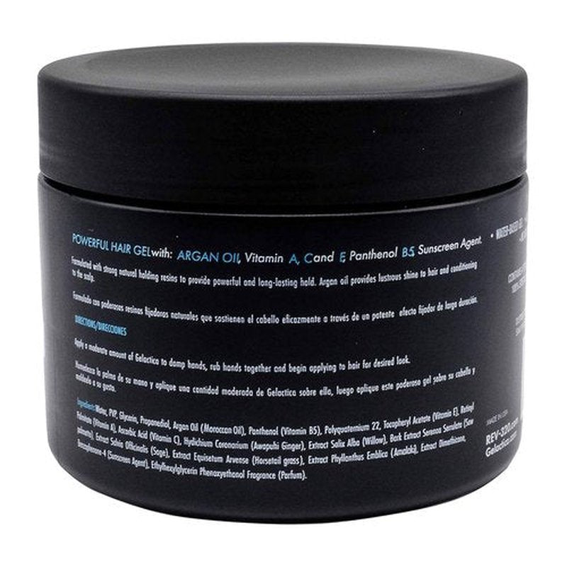 Rev320 Hair Gel for Men – Alcohol-Free, Strong Hold Styling Gel - Natural Extracts for Long-Lasting Hold and Shine, Slick Back Hair Gel