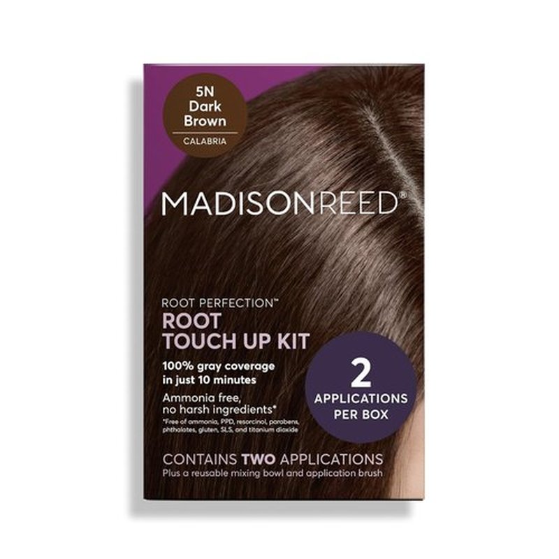 Madison Reed Root Perfection Touch Up Kit - 100% Gray Coverage in 10 Min, 5N Calabria Dark Brown, Ammonia-Free