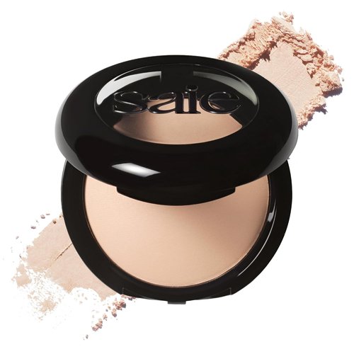 Saie Slip Tint Baked Setting Powder - Translucent Face Makeup for a Natural Radiant Finish | Blurs & Brightens - Light to Medium (0.24 oz)