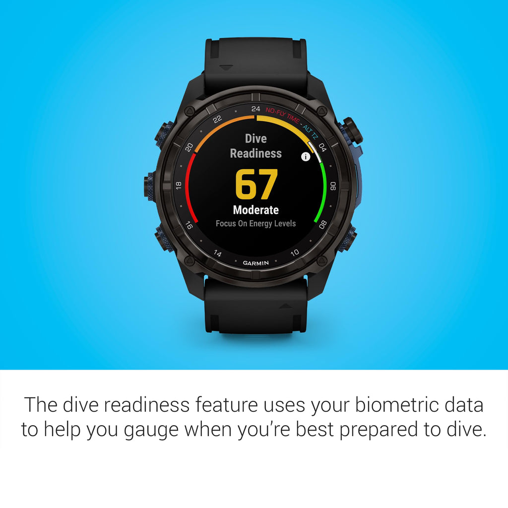 Garmin Descent™ Mk3i,- 51mm Dive Computer and Multisport GPS Smartwatch, Air Integration, Black
