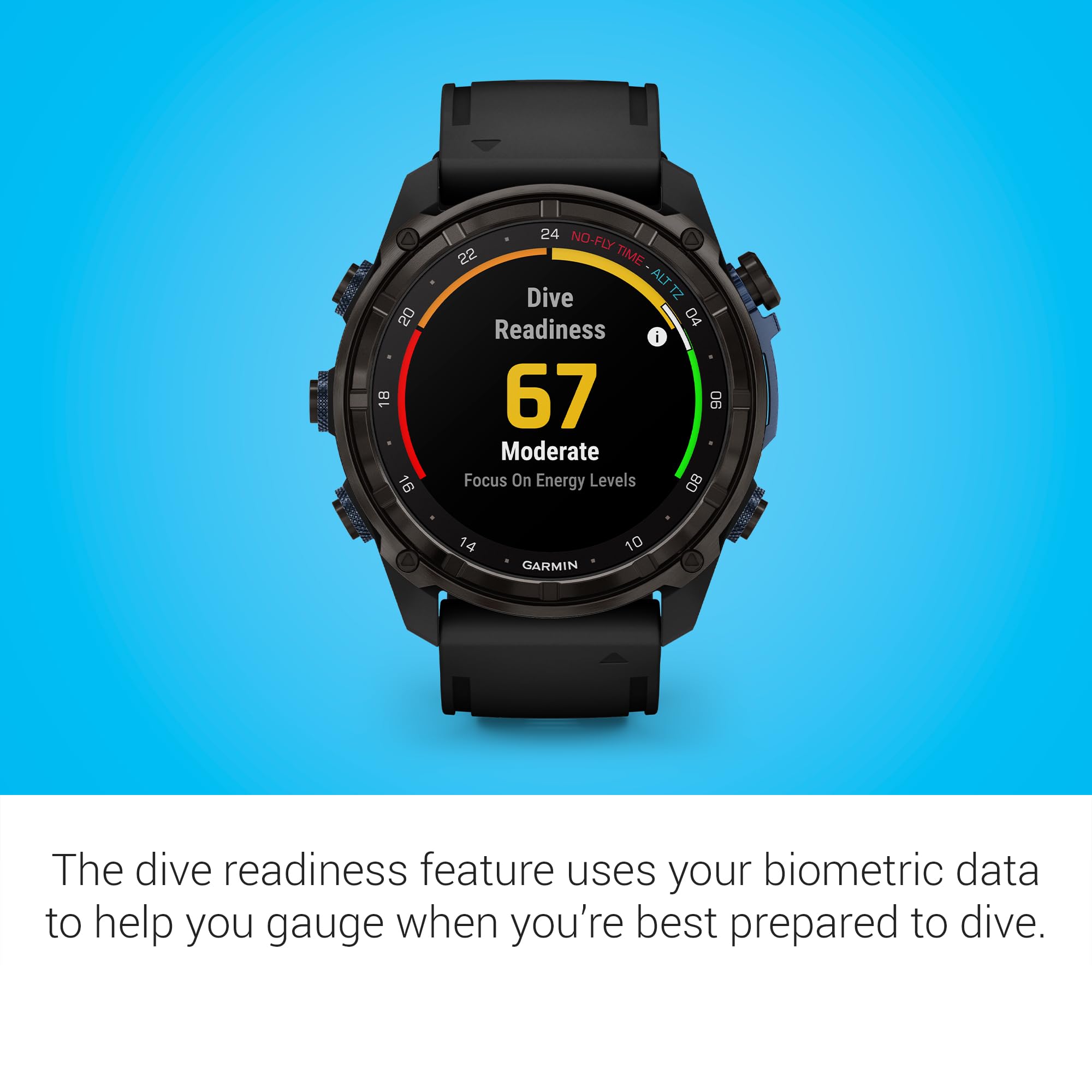 Garmin Descent™ Mk3i,- 51mm Dive Computer and Multisport GPS Smartwatch, Air Integration, Black