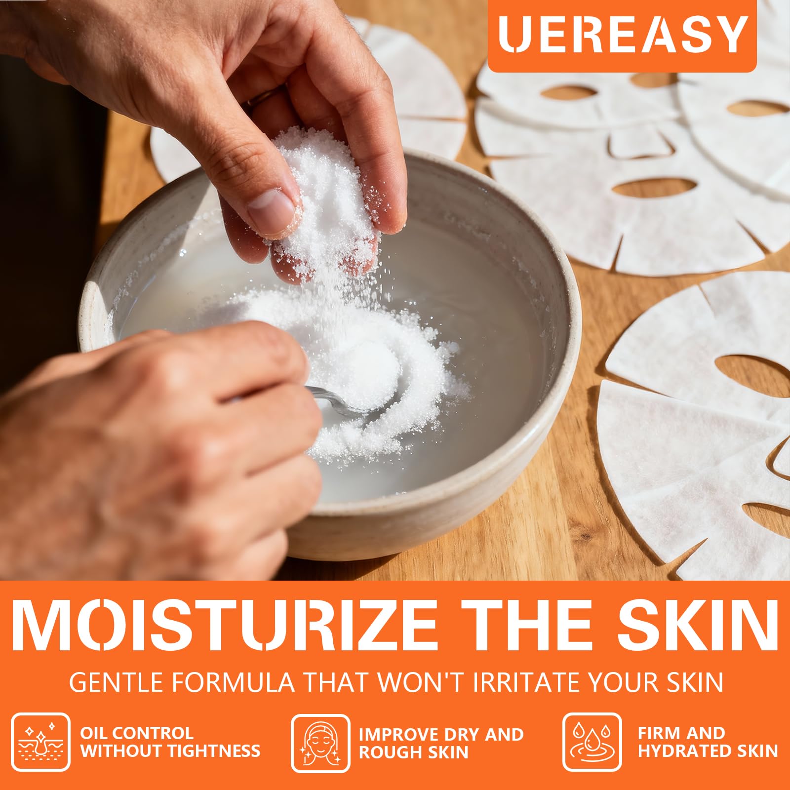 UERESAY Glycolic Acid Powder,Mild & Moisturizing, Glycolic Acid Powder for DIY Serums, Toners, Lotions, Moisturizers, and Cleansers, 1 oz