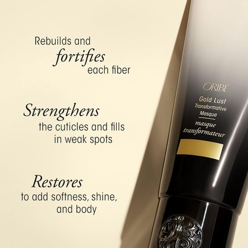 Oribe Gold Lust Transformative Mask - Intense Repairing Hair Treatment for Dry, Damaged Hair | 5 oz