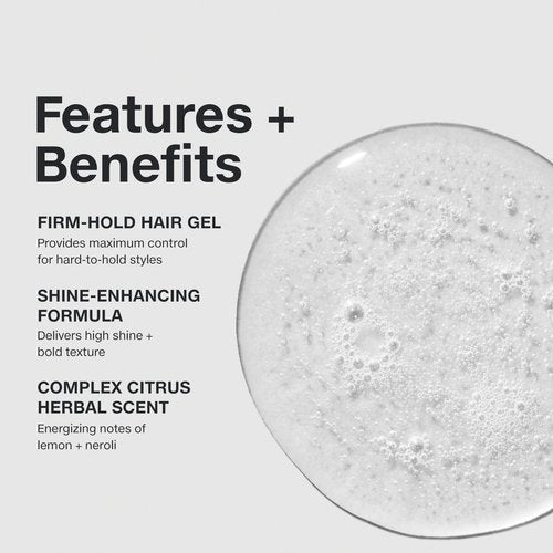 Paul Mitchell Super Clean Sculpting Gel, Firm Hold, Maximum Control + Shine, For All Hair Types, 2.5 oz
