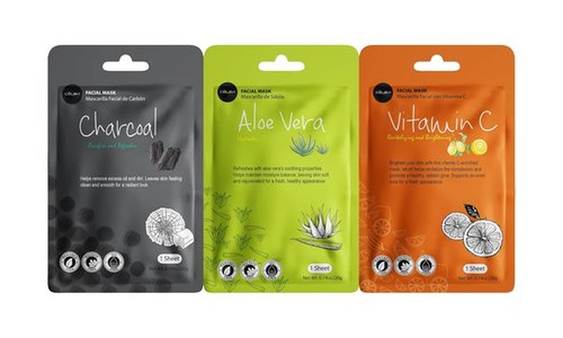 Celavi | Korean Moisturizing Facial Sheet Mask Variety Set - Classic 12 Count (Pack of 2)