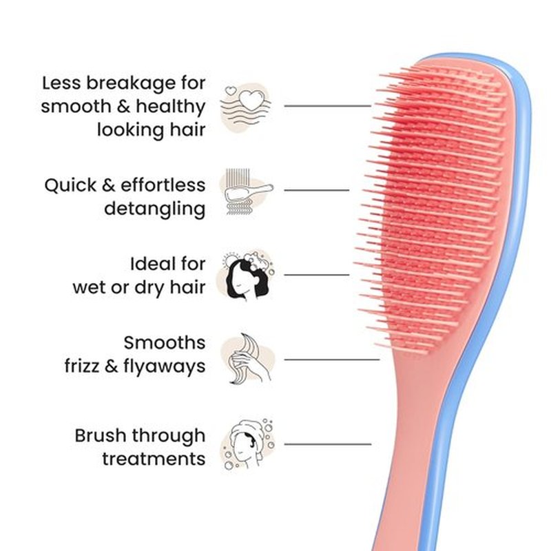 Tangle Teezer Ultimate Detangler Brush - Eliminates Knots & Reduces Breakage for All Hair Types | Apricot Blaze