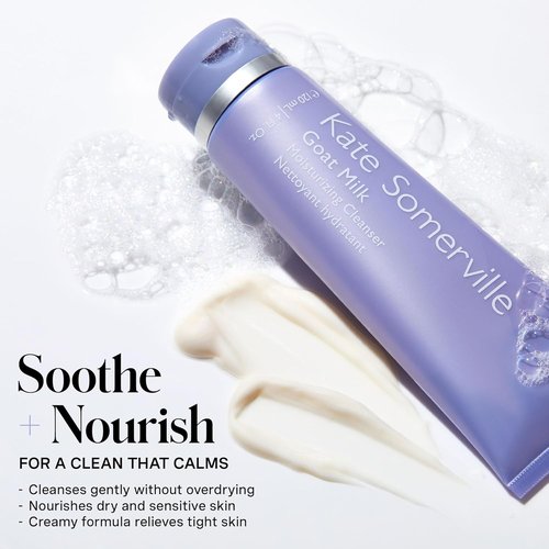 Kate Somerville Goat Milk Cleanser - Gentle Daily Face Wash for Sensitive Skin | Relieves Dryness & Tightness