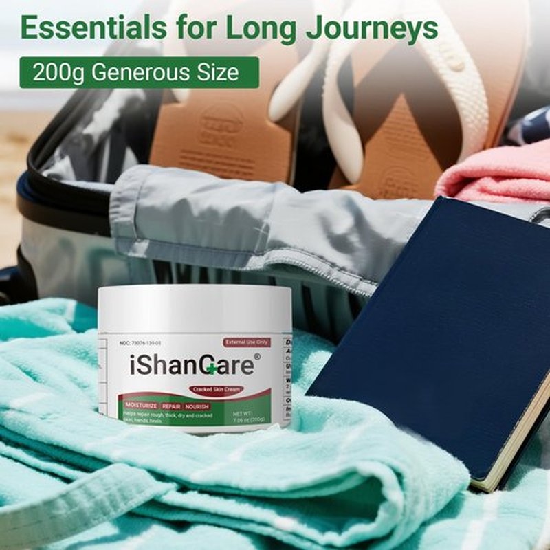 ishancare Moisturizing & Repair Cream with Urea – Intensive Treatment for Extremely Dry, Cracked Skin – Soothes Rough Hands & Heels – 200g Jar
