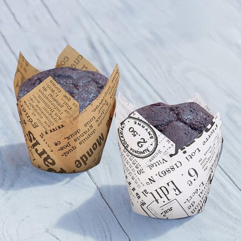 Regine Switzerland Tulip Cupcake Liners - 150 Pcs Greaseproof Baking Cups for Weddings & Parties
