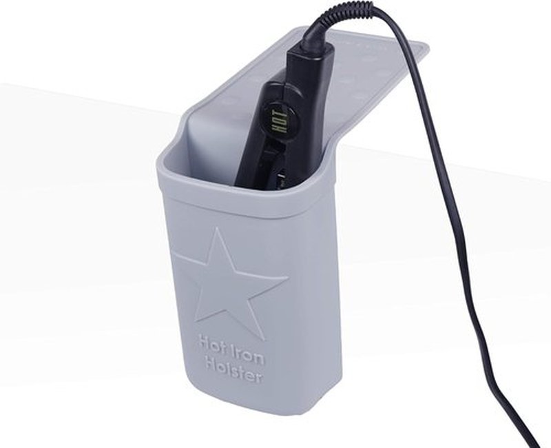 Hot Iron Holster - Adhesive-Free Silicone Storage Pocket for Travel | Heat Resistant to 500°F