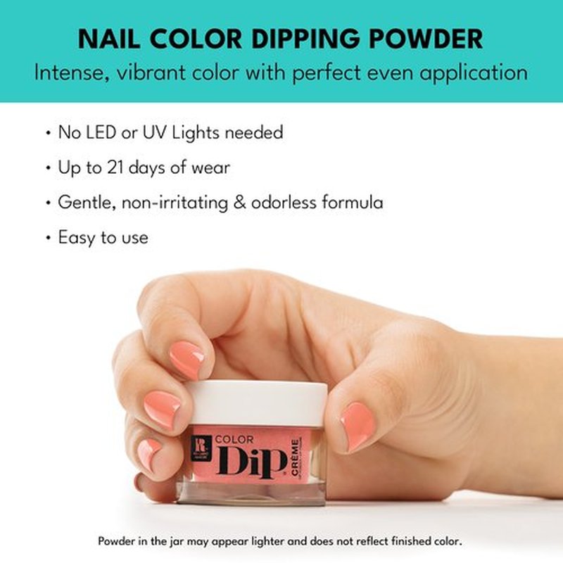 Red Carpet Manicure Color Dip Powder – Long-Lasting, Odor-Free Dipping Powder, Vibrant, Chip-Resistant, Easy Application, No UV Light Needed for Home & Professional Use (Shock Appeal, 0.3 Fl Oz)