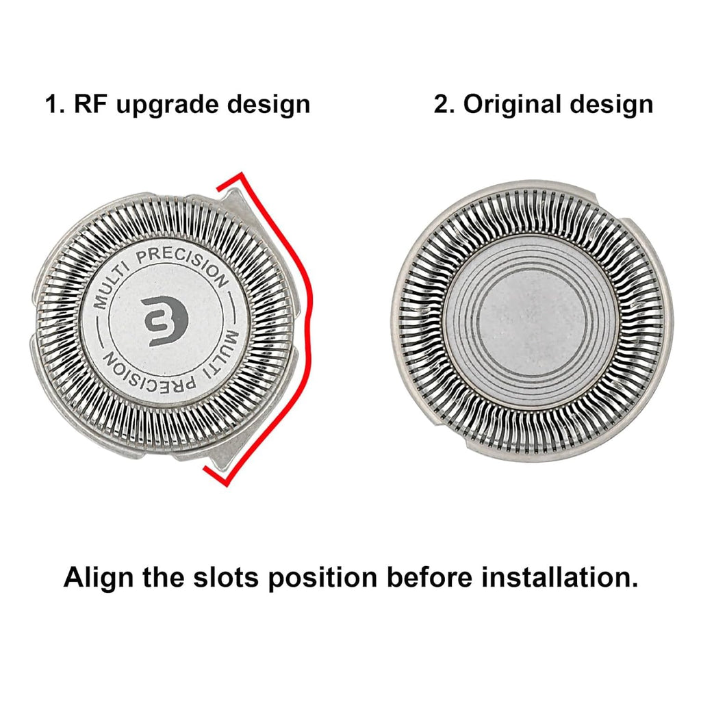 Rollingfit SH30 Replacement Heads Compatible with Philips Norelco Electric Shaver Series 1000, 2000, 3000 and S738, Easy Cut and Replace, 3-pc Pack