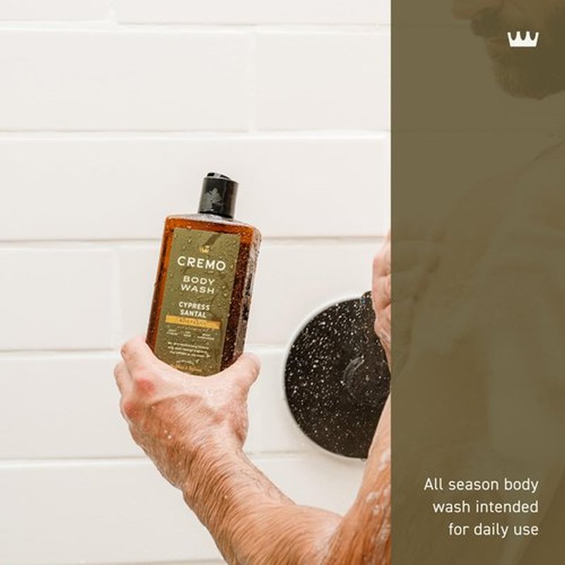 Cremo Body Wash for Men, Rich-Lathering Cypress Santal, 16 Fl Oz