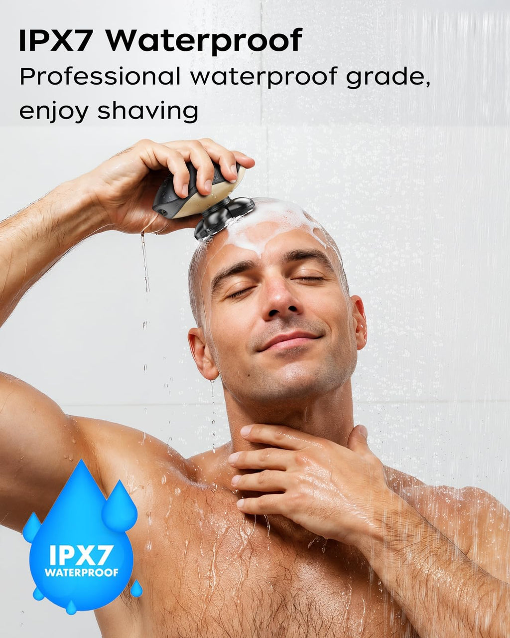 Head Shavers for Bald Men, 5 in 1 Electric Razor IPX7 Waterproof for Bald Men, 5D Rotary Shaver