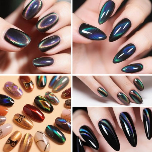 26pcs Cat Eye Nail Magnet Set, 3-in-1 Magnetic Nail Polish Tool Multifunctional Fingernail Design Magnet for Cateye Gel Polish Strong Suction for Art DIY Decoration Salon Home Studio
