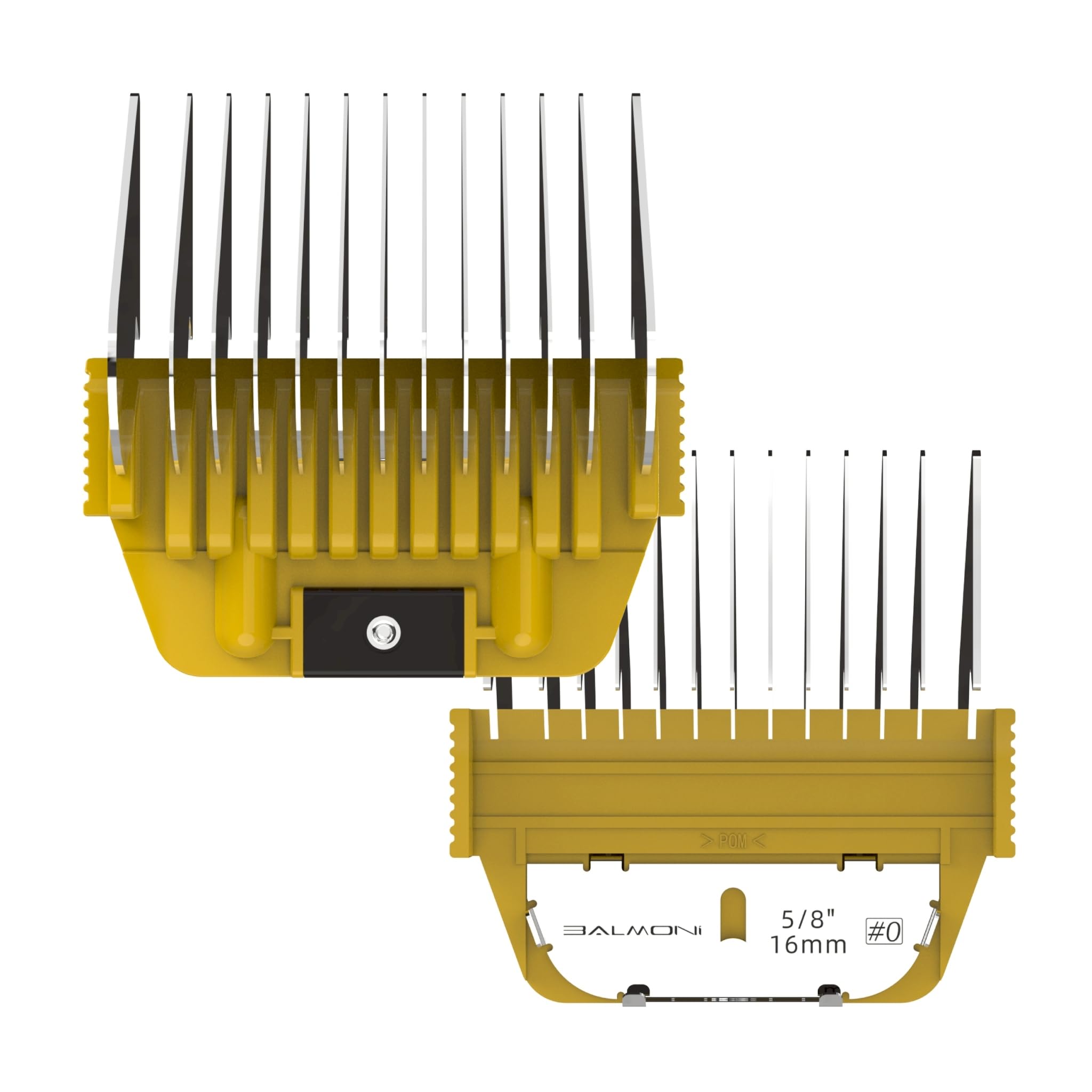 BALMONI Stainless Steel A5 Wide Guide Comb – Metal Attachment for A5 Wide Blades, Compatible with Wahl KM, Andis, Oster, Heiniger – Smooth & Durable Grooming Guard (16mm - 5/8")