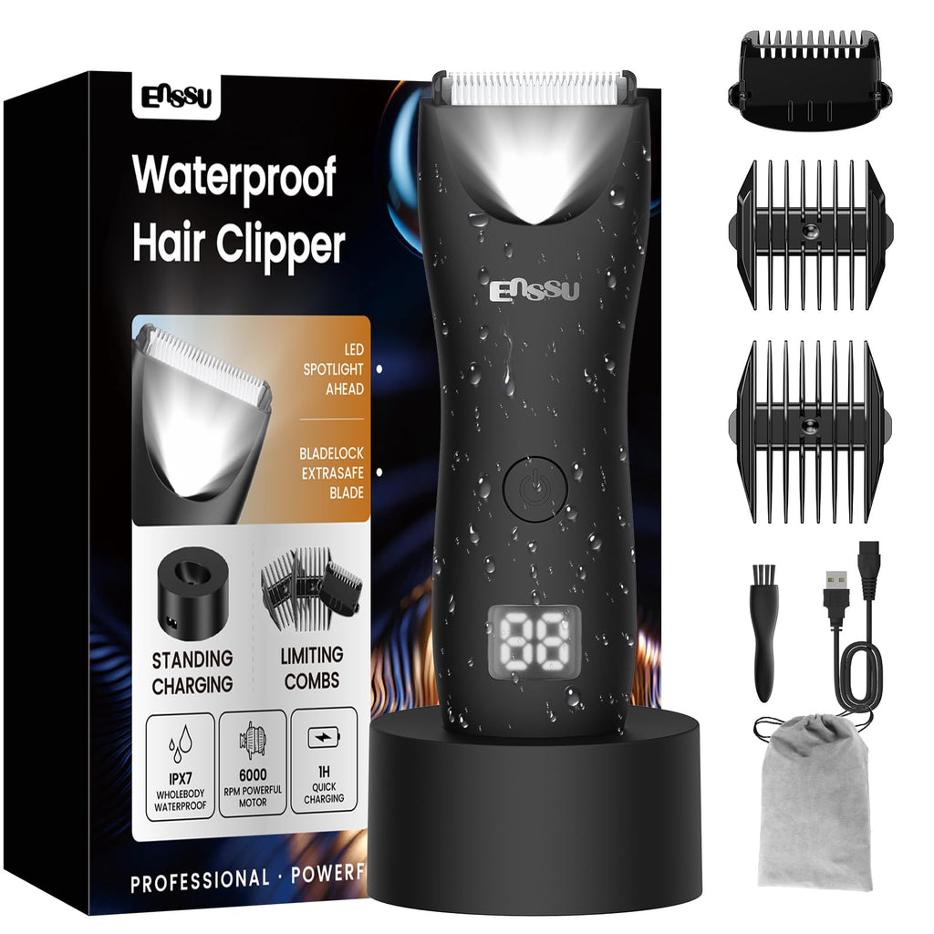 Body Hair Trimmer for Men Manscape with Light,Ball Trimmer Men LED Display