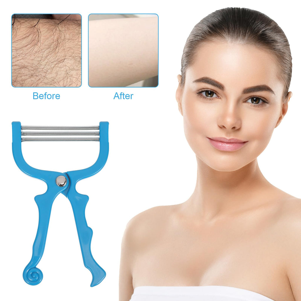 FOMIYES 3Pcs Facial Hair Remover Spring Eyebrow Face Epilator Coil Portable Hair Remover Manual Face Hair Removers Threaders Spring Threading Tool for Women Lady