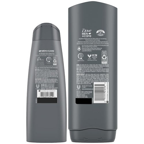 Dove Men+ Care Shower Essentials – Relaxing Body + Face Wash, Blue Eucalyptus + Birch and Revitalizing 2-in-1 Shampoo, Eucalyptus + Cedar
