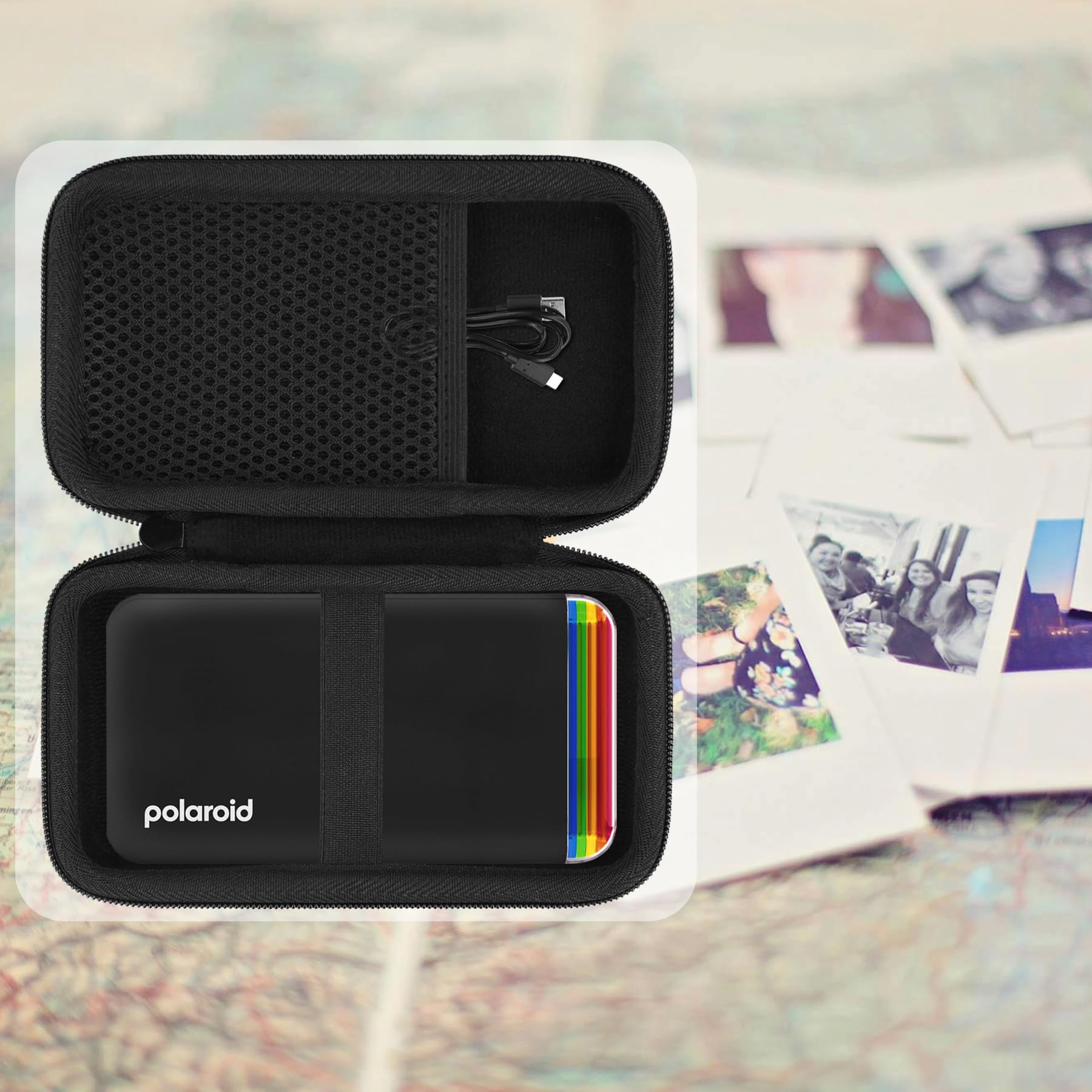 Aenllosi Hard Carrying Case Compatible with Polaroid Hi-Print - 2nd Generation Bluetooth 2x3 Photo Printer（Case Only）