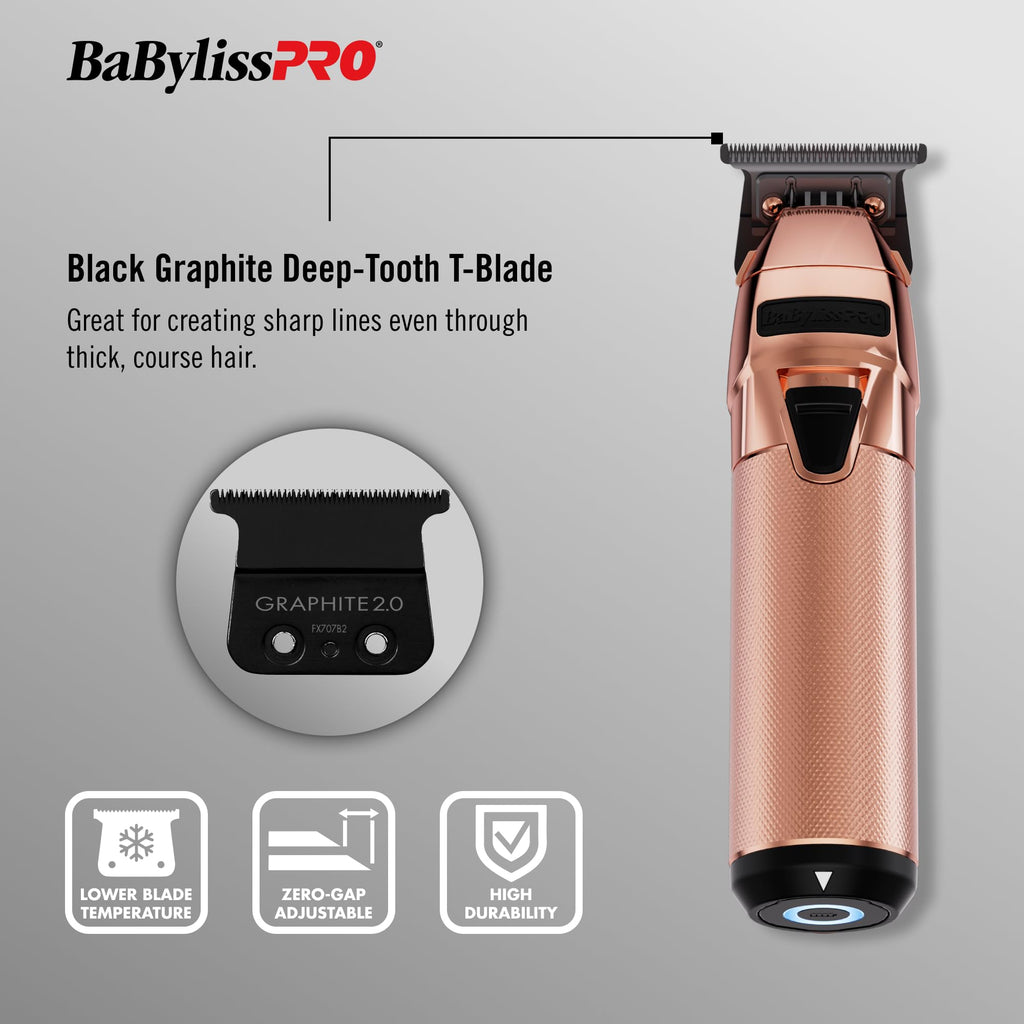 BabylissPRO® FXONE LimitedFX Rose Gold Tool Only Clipper + Trimmer Prepack