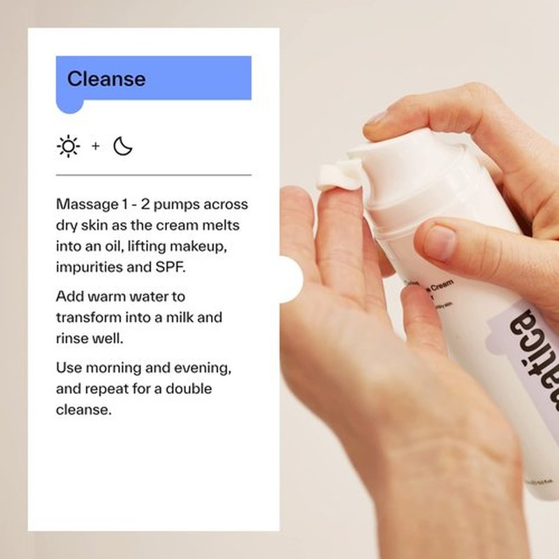 Dermatica Caring Squalane Cream Cleanser I Daily Wash For Dry or Combination Skin Types (150ml)