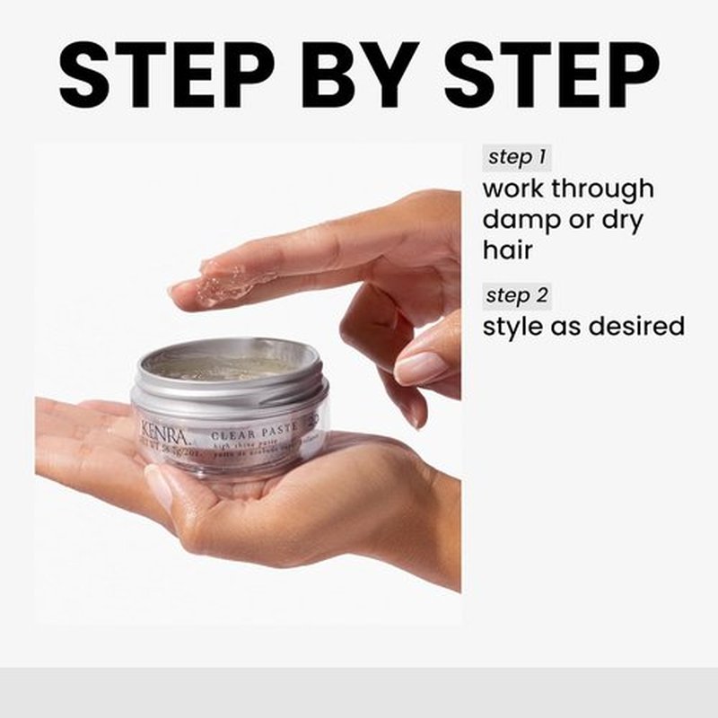 Kenra Clear Paste 20 - High Shine Hair Styler | Strong Hold & Control | Texturizing for All Hair Types