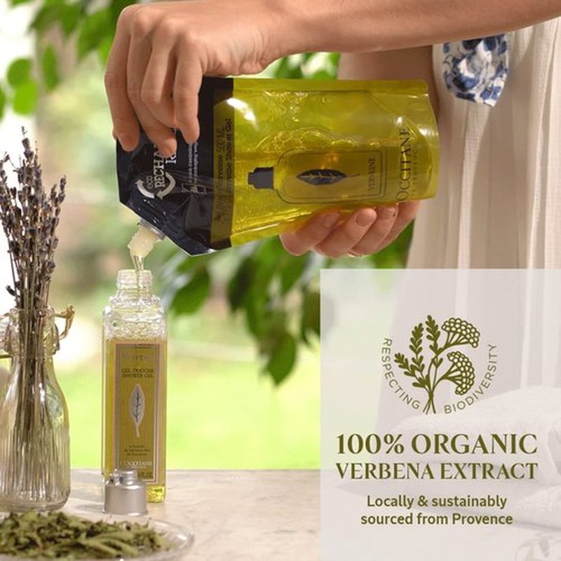 L'OCCITANE Foaming Body Wash - Daily Bath & Shower Gel for Gentle Cleansing & Moisturizing | Eco-Friendly, Vegan