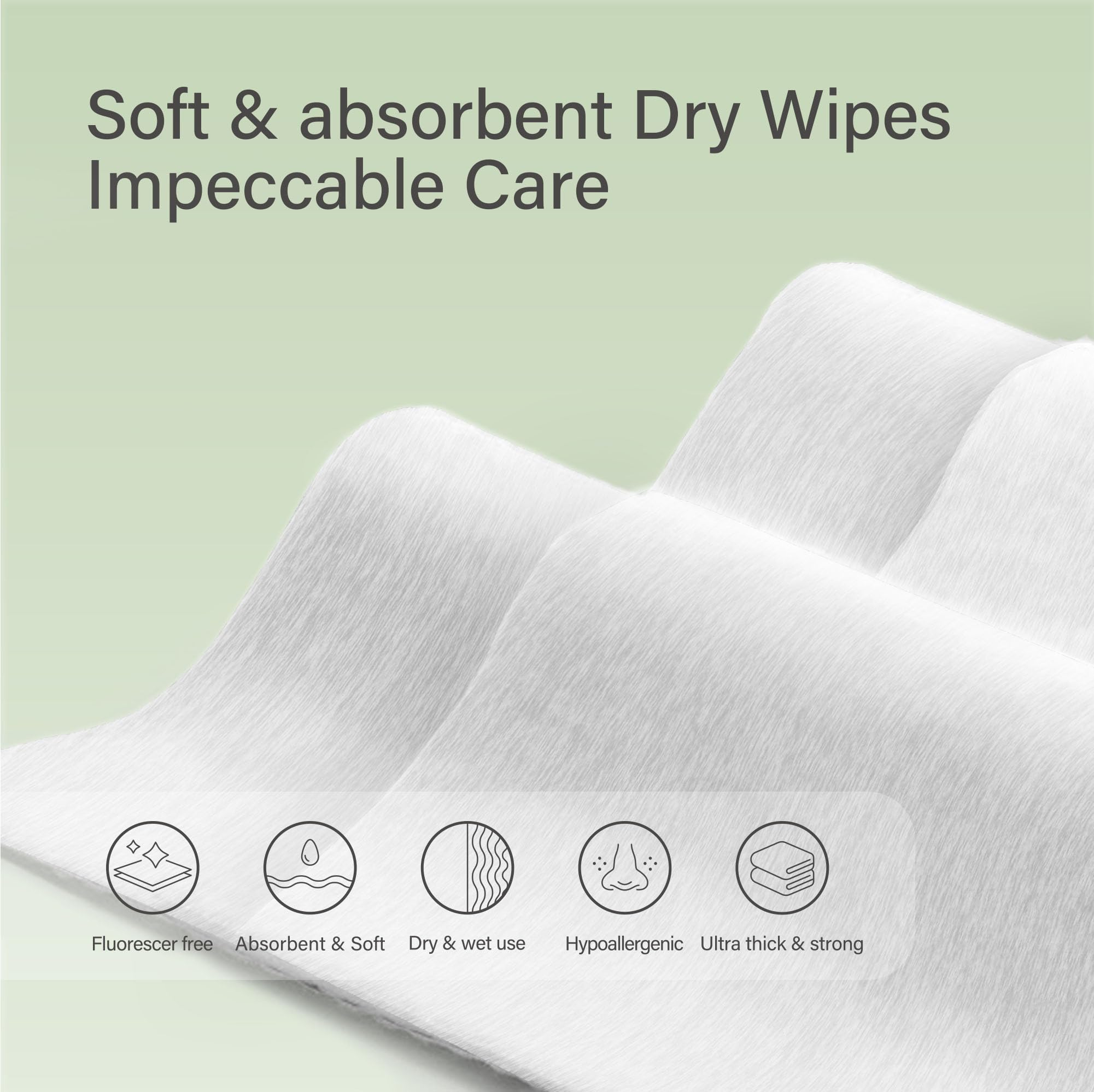 Unifree Facial Towels I Towelettes I Dry Wipes I Makeup Remover I Facial Tissues I On-the-go Convenient Pack (360 count)