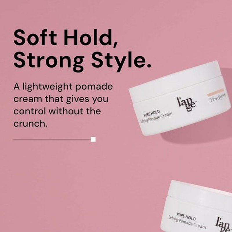 L’ANGE HAIR Pure Hold Defining Pomade Cream - Light Hold, Natural Matte Finish | Non-Greasy, All-Day Texture for Men & Women