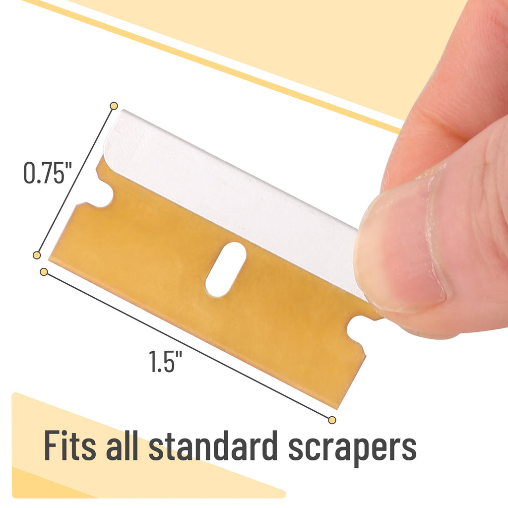 Bates Choise - Single Edge Razor Blades, 50 Pack, Gold