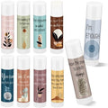 Leelosp 30 Sets Christmas Thank You Gift Lip Balm Bulk, Positive Affirmation Gifts Set with Positive Daily Affirmation Cards, Inspirational Appreciation Gift for Stocking Stuffers