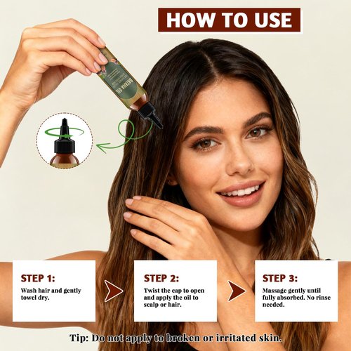Batana Oil for Hair Growth – Natural & Pure Hair Oil, Prevents Hair Loss, Enhances Thickness, Restores Smoothness with Biotin, for Men & Women, Suitable for Curly & Straight Hair 4.23 oz